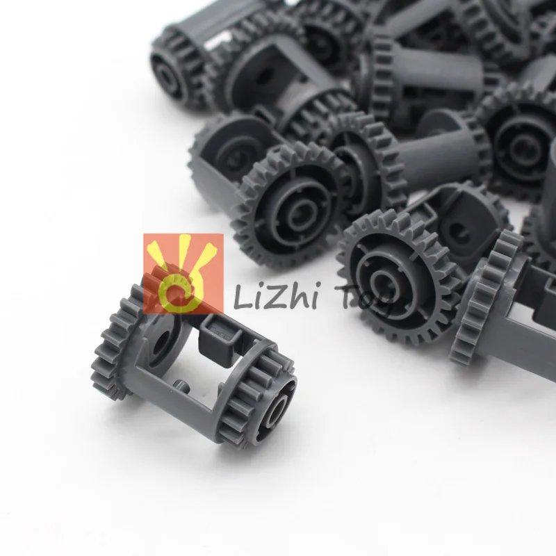 MOC Blocks Technology Parts 6573 Gear Differential 24-16 Teeth Educational Toys Bulk Mechanical Building Blocks Part Compatible