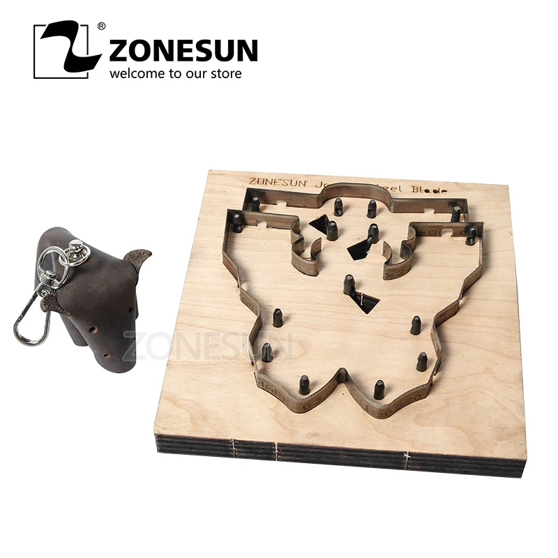 ZONESUN Japan Steel Blade Rule Die Clicker Dies Punch Tool Bull Cutting Mold Wood Templat  For Leather Die Cutting Machine