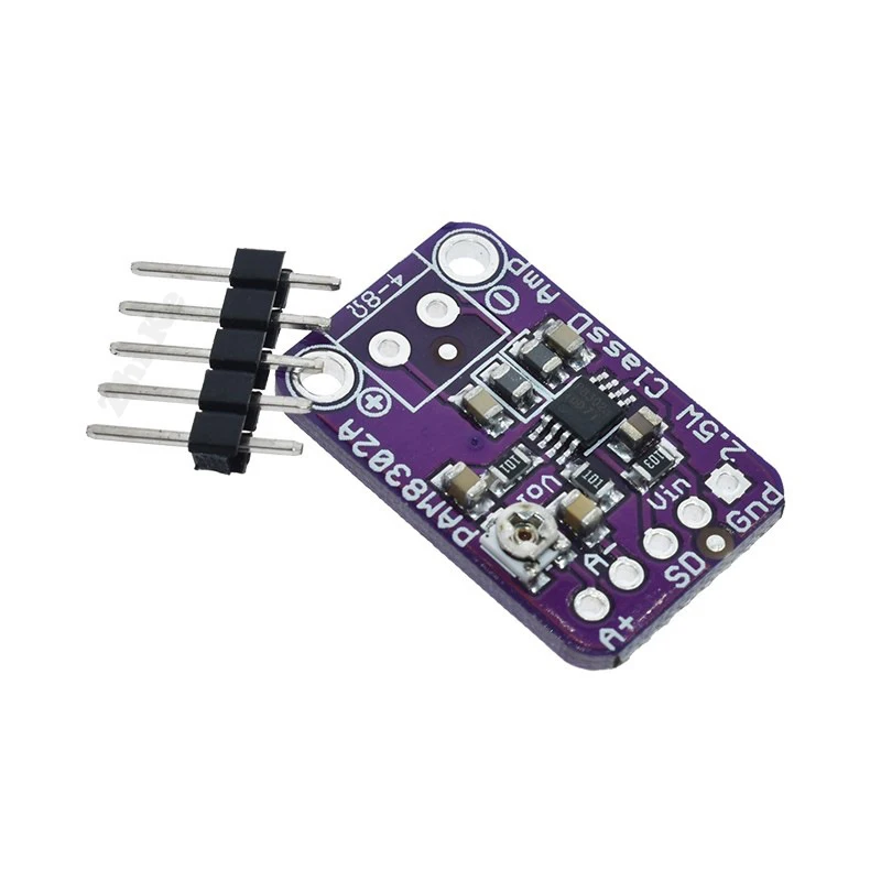 CJMCU8302 PAM8302A 2.5W Single Channel Mono Class D Amp Audio Stereo Amplifier Module Development Board with Pin