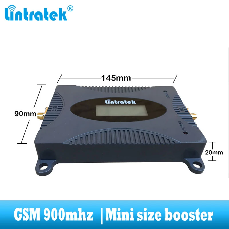 lintratek Mobile Cell Phone Signal Booster 2G GSM 900MHz cellular Repeater communication amplifier with Yagi and whid  antenna