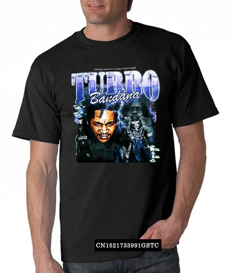 Fredo Santana X Chief Keef Badana Top T Shirt Funny Vintage Gift Men Unisex Women Fashion T-Shirt Men Cotton Brand Camisas