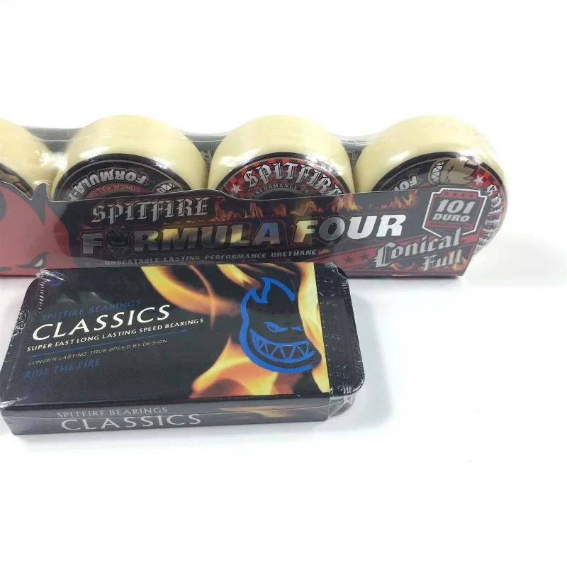 Spitfire Wheel Red Color 52*32 Size Skateboard Wheels 101A.Hardness High Rresilience Professional Polyurethane Bearing Parts