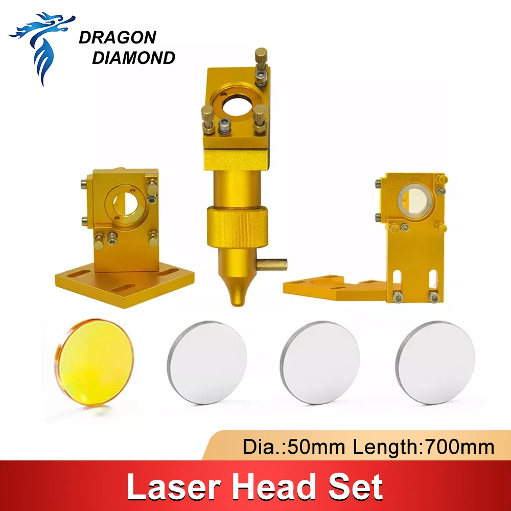 K Series CO2 Laser Head Set for 2030 4060 K40 Laser Engraving Cutting MachineDRAGON DIAMOND Original CO2 Laser Head