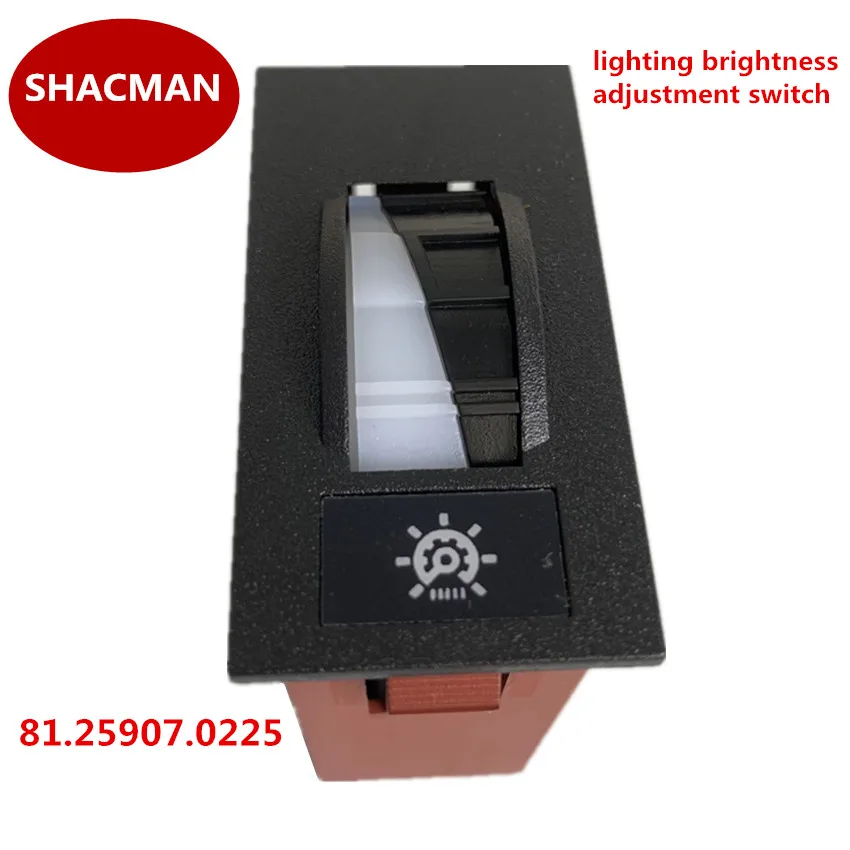 

SHACMAN F3000 F2000 lighting brightness adjustment switch 81.25907.0225 rocker switch truck parts car accessories