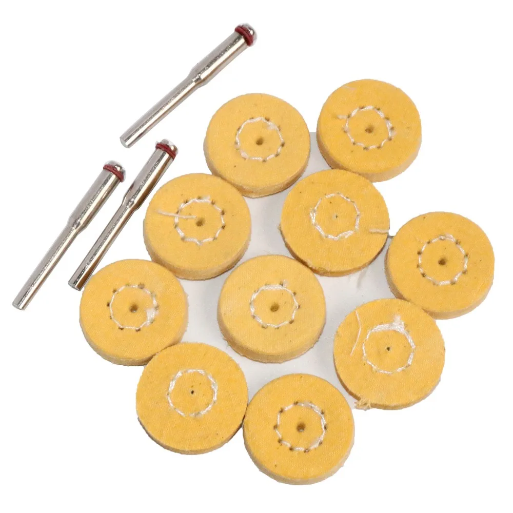 Cotton Cloth Grinding sanding Head Abrasive Buffing Wheel 3mm shank Cotton Thread Polishing mini Brush for Dremel Drill