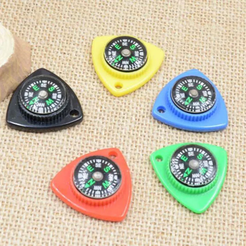 100 Uds brújula triangular Mini brújula creativa