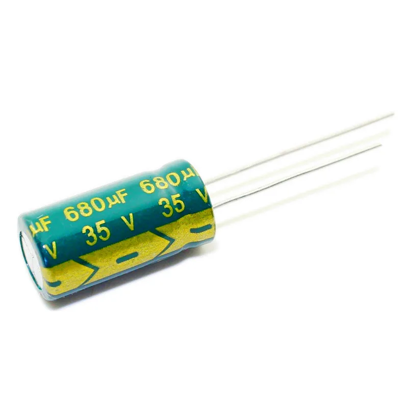 

100PCS 680UF 35V 35V680UF Aluminum Electrolytic Capacitor high-frequency 10X20MM