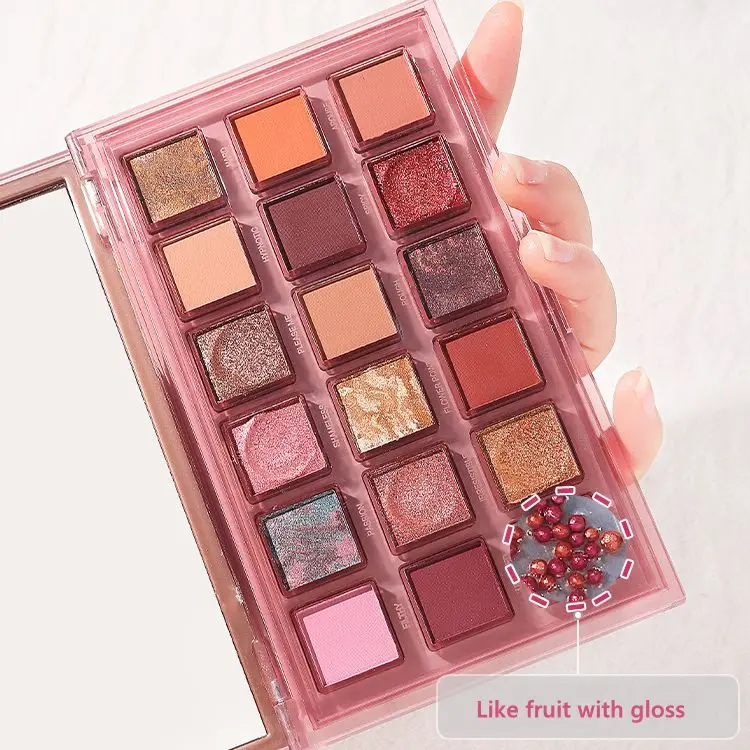 HUDAMOJI Reverse Rose Eyeshadow Palette 18 Color Eye Shadow Matte EyeShadow Palette Shimmer Glitter Smoky Eye Makeup set