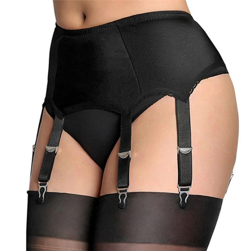 Sexy Women Garter Belts High Waist Mesh Suspender Belt Female Lady Elastic Sexy Lingerie Garters Femme Night Club