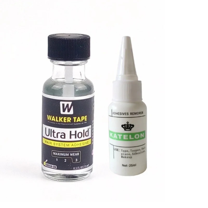 Ultra Hold lace wig adhesive glue with 1 bottle 1 Oz remover for lace wig Toupee 0.5 Oz