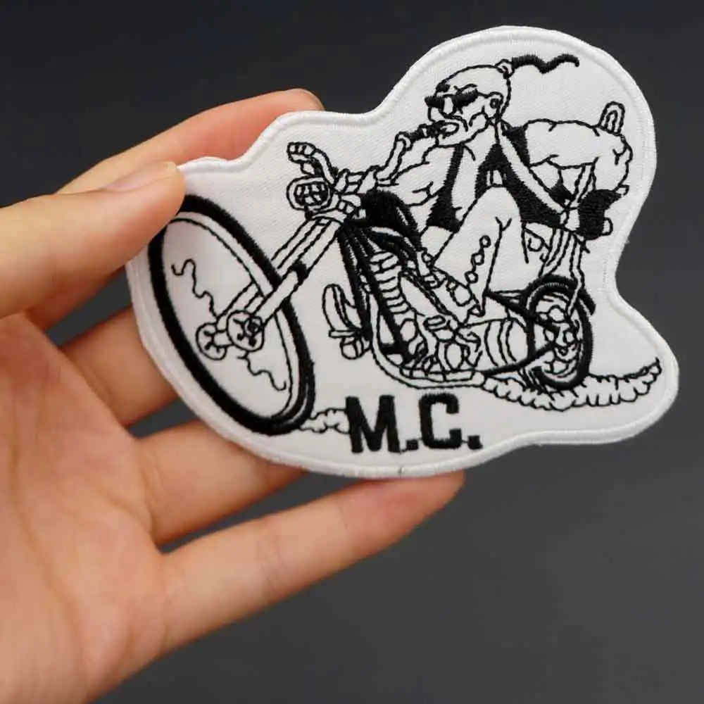 Mongols Nomad MC grande ricamo Punk Biker Patch Sticker per abbigliamento abbigliamento accessori Badge