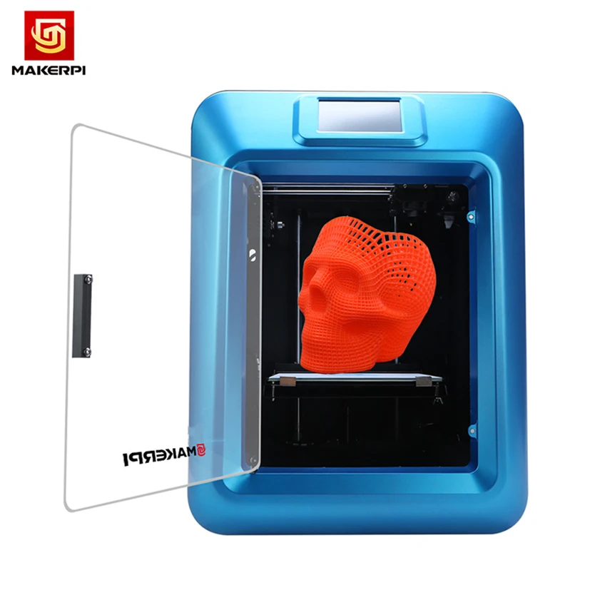 

Makerpi 3d Printer 280 ℃ Nozzle Laser Engraving Fully Enclosed 4.3inch Touch Screen Wifi Monitoring with Silent Drive