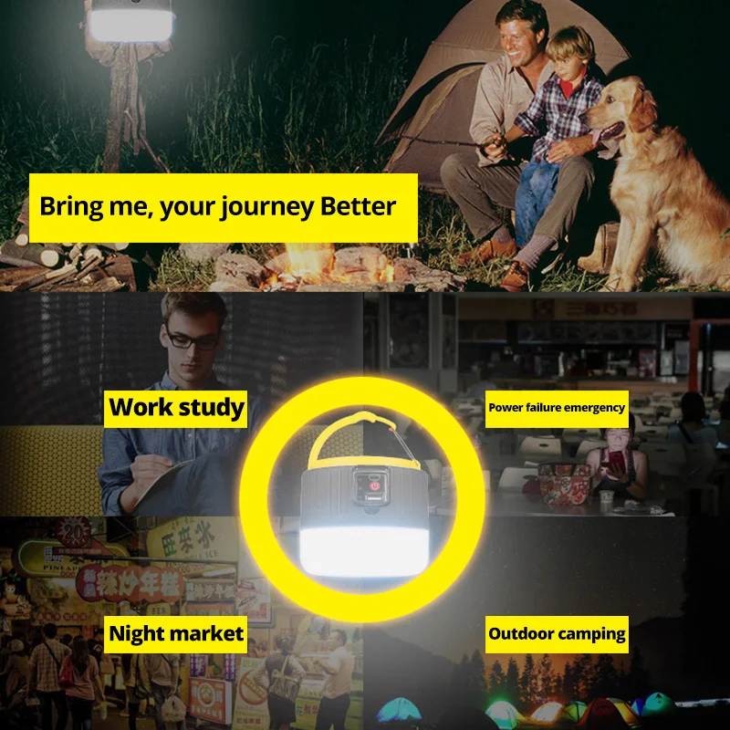 1/2PCS 580W Solar Tent Light Outdoor Camping Lamp LED Bulb Portable Lantern Work Emergency Torch USB Rechargeable For BBQ Hiking