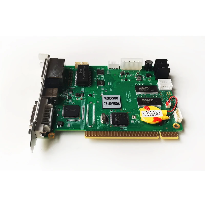 NovaStar Synchronous Full Color Sending Card MSD300-1 LED Display Sync Controller Support Max 1280*1024 Pixel ,Dual rj45 Export