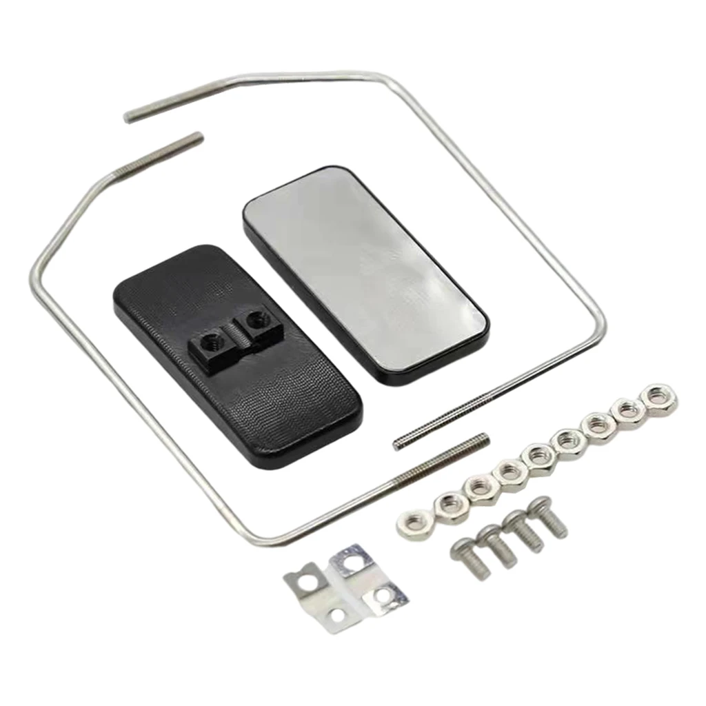 Metal Upgrade RC Car Rearview Mirror 1/10 1/14 Trailer Tractor Car Hobby Easy to Install Spare Parts Accessory