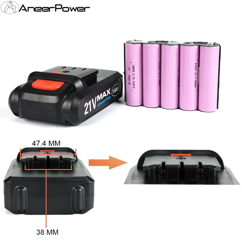 21V 16.8V 12V Lithium Battery 18650 Battery Power Tools Rechargeable Drill For Cordless Screwdriver Battery Electric Drill