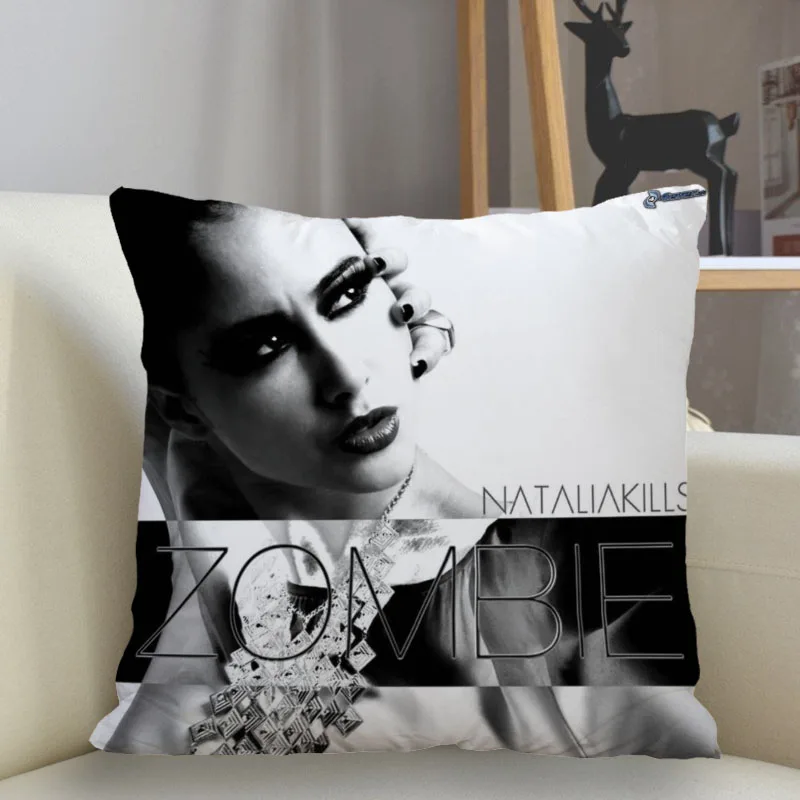 Musife Natalia Kills Pillowcase Custom Square Pillow Cover Case Zipper Pillowcase 35*35,40*40,45*45cm Drop Shipping