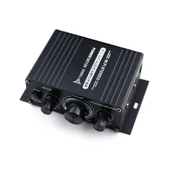 12V Mini 20W*20W HIFI Digital Stereo Audio Amplifier AK170 for Speakers Amplificador FM Radio Microphone Car Home Theater
