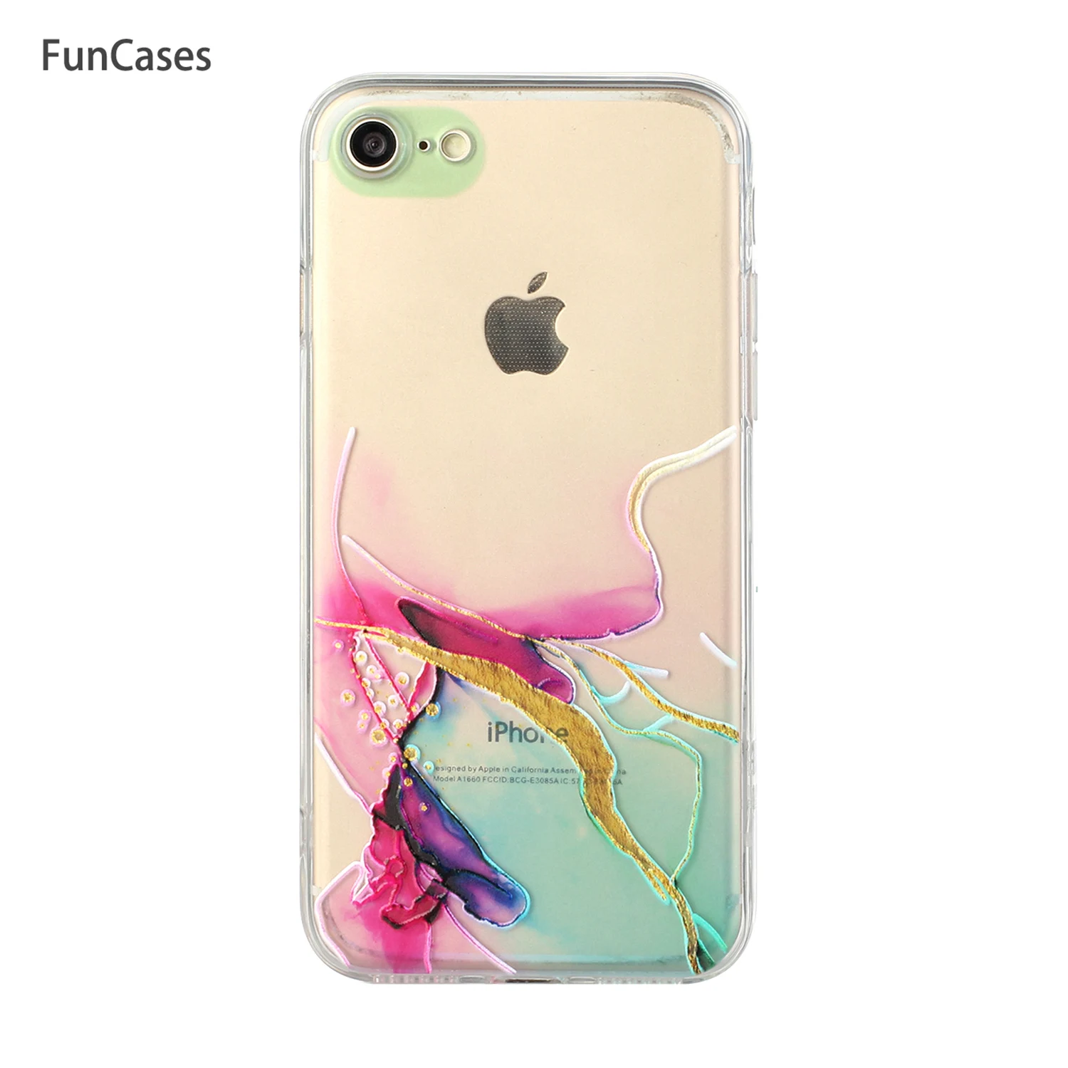 Yellow Soft TPU Cases For carcaso Apple iPhone 6 Casa Phone Pouch Half Wrapped Case Back sFor Apple iPhone 6S Telephone Mobile