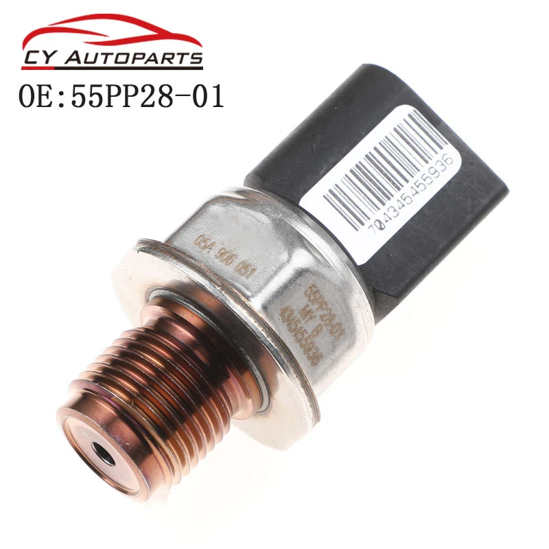 New Fuel Rail Pressure Sensor For VAG AUDI A4 A5 A6 A7 Q5 Q7 VOLKSWAGEN 3.0 4.2 TDi 55PP28-01 05A906051