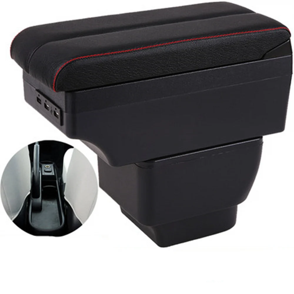 

For Mazda 2/Demio/Mazda2 armrest box central Store content box interior Armrest Storage cup holder car-styling accessories