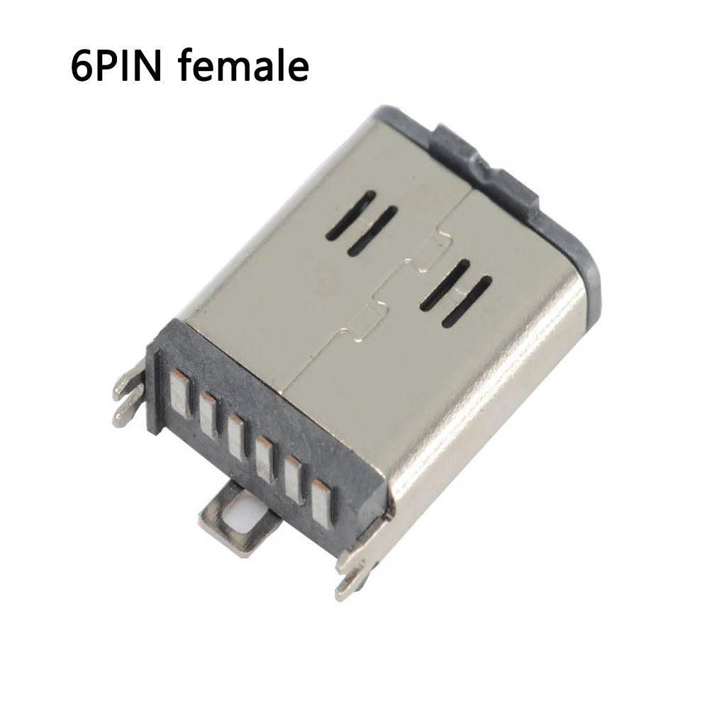 20 pçs TYPE-C 6 pinos conector fêmea micro usb 3.1 jack sockect conector porto para samsung lenovo huawei lenovo meizu xiaomi