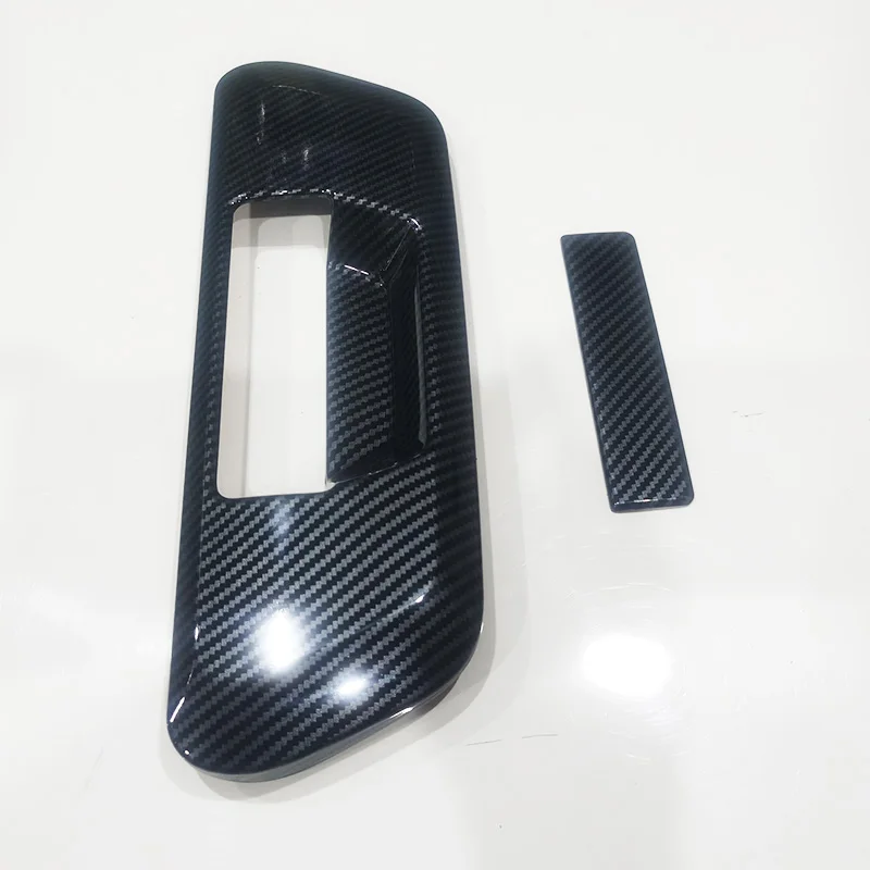 For Nissan Navara NP300 2015-2020 Accessory glossy carbon fiber Car car side boot Trunk door handle bowl Trim 2016 2017 2018