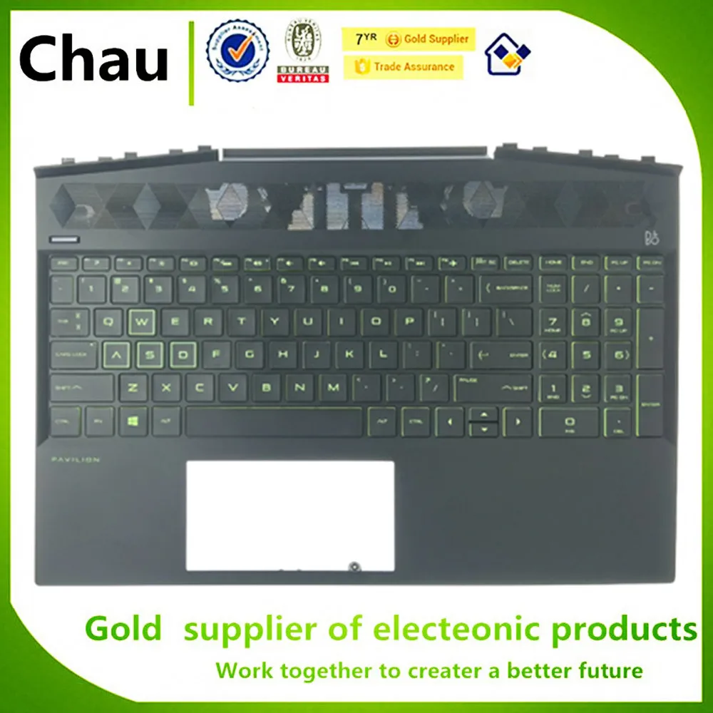 New For HP Pavilion 15-DK 15T-DK 15-DK0134TX TPN-C141 Upper Case Palmrest Backlit Keyboard AP2K8000320 L57596-001 L57593-001