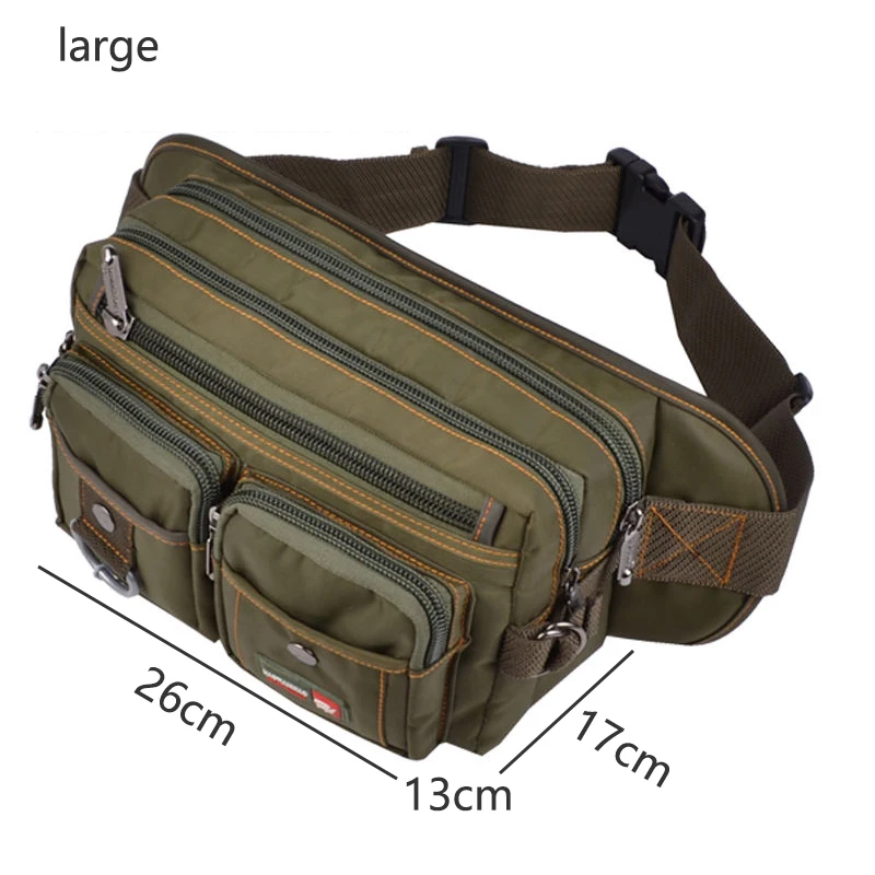 Men Chest Pack Waterproof Waist Bags Large Capacity Fanny Pack for Men Multifunction Phone Pouch Oxford