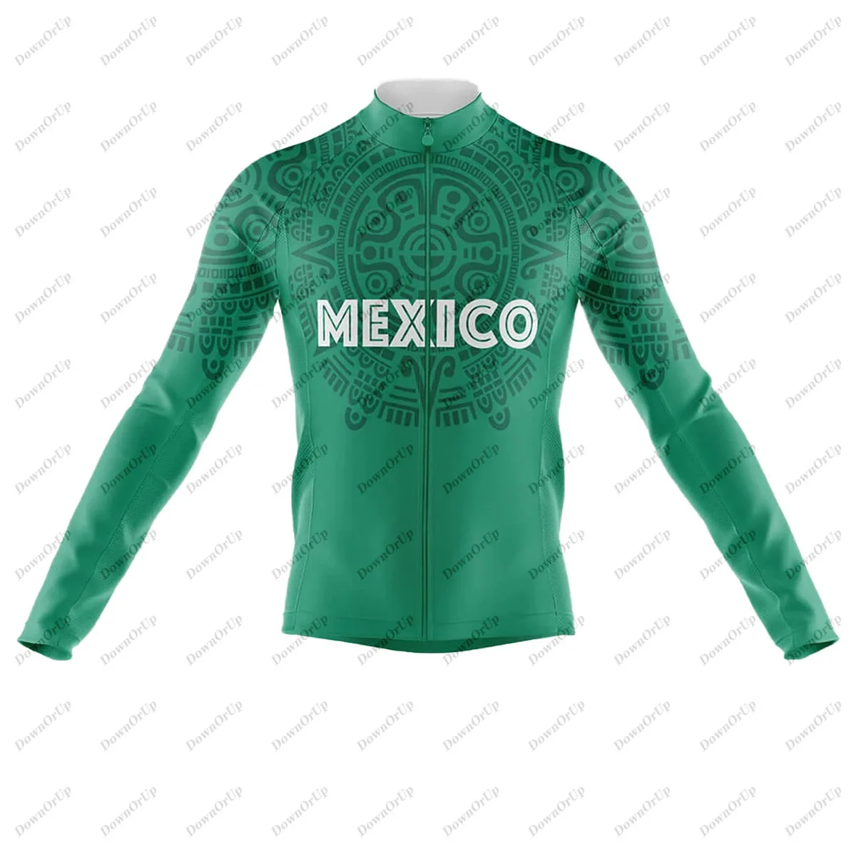 Mexico Men\'s Long Sleeve BIke Cycling Jersey Worn in Three Seasons Professional Cycling Clothing Maillot Ciclismo Hombre