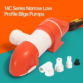 Seaflo เรือปั๊ม Yacht แคบแนวนอนปั๊มน้ำท้องเรือปั๊มดูด Induction ระบายน้ำ DC 12V24V