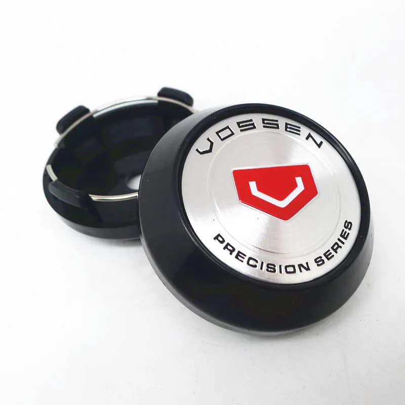 4pcs 64mm 57mm For Vossen Wheel Center Hub Cap Car Styling Cover 45mm Emblem Badge Stickers Accessories