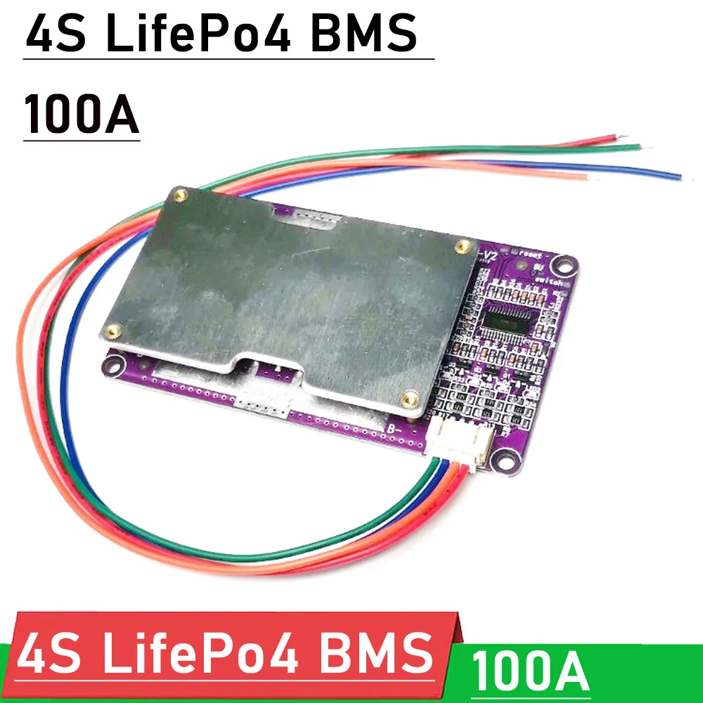 Флуоресцентная плата для защиты литиевой батареи 12,8 В 3,2 а BMS в LifePo4, баланс для аккумуляторов 12 В, двигатель инвертора для мотоцикла, автомобиля, стартера, RV