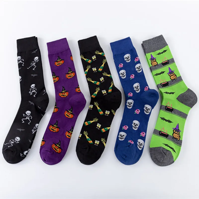 

5 pairs of socks large size new socks casual cotton socks Europe and the United States street trend medium tube socks wholesale