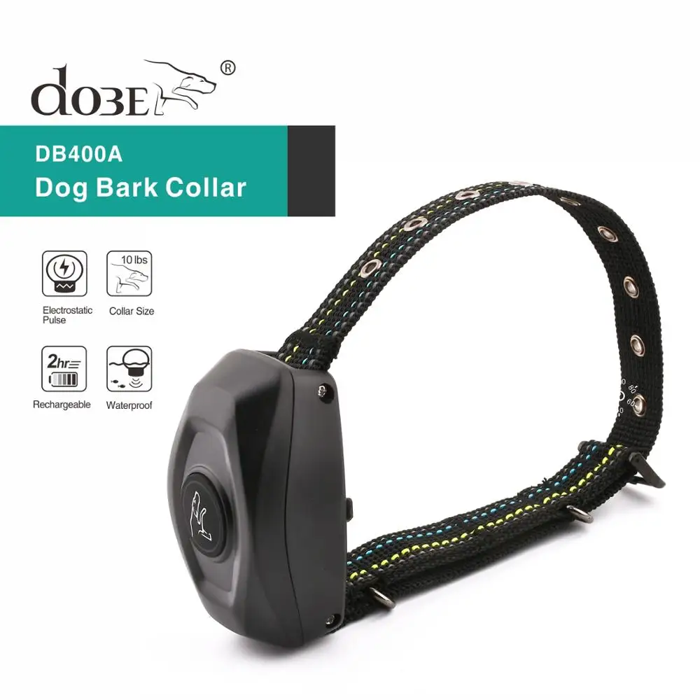 Rechargeable Dog Training Collar, Anti Bark, Sound and Shock, No Need Remote, No Bark Control, Waterproof