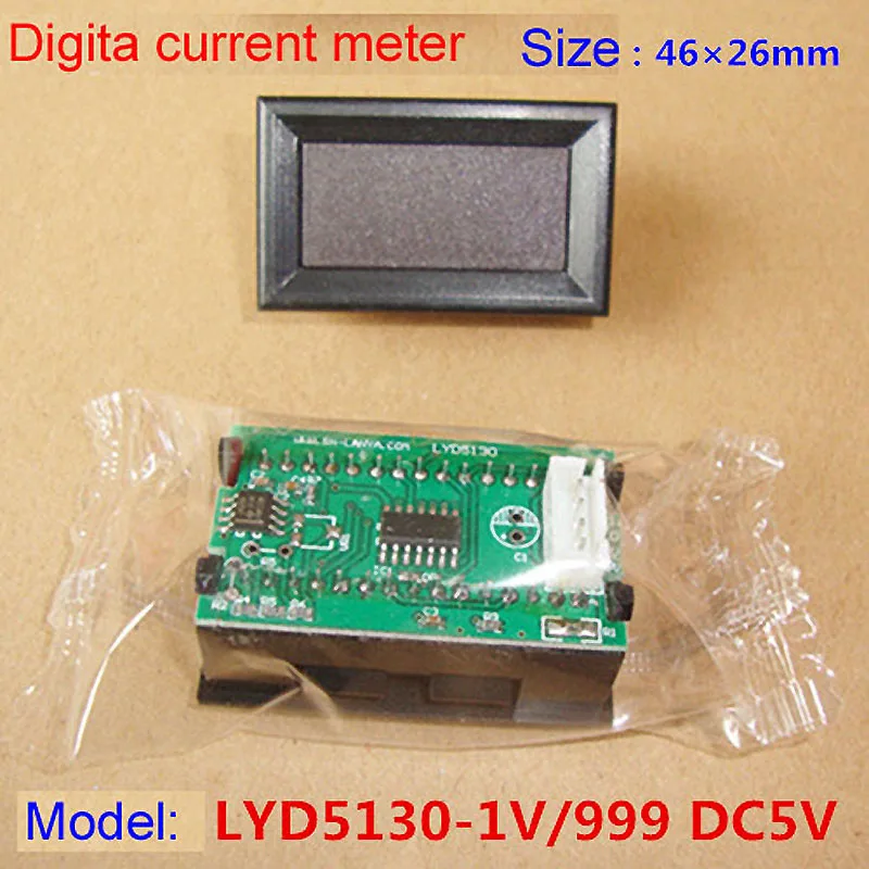 5PCS Electronic digital display table current ammeter dc power supply LxD5130 DC5V -1v/999 for inverter welding machine