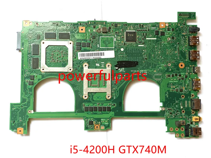 Imagem -05 - Motherboard para Asus N550 N550jv Mainboard Re.2.0 com I54200h Cpu Gtx740m N14p-gt-a2 Funcionando Bem