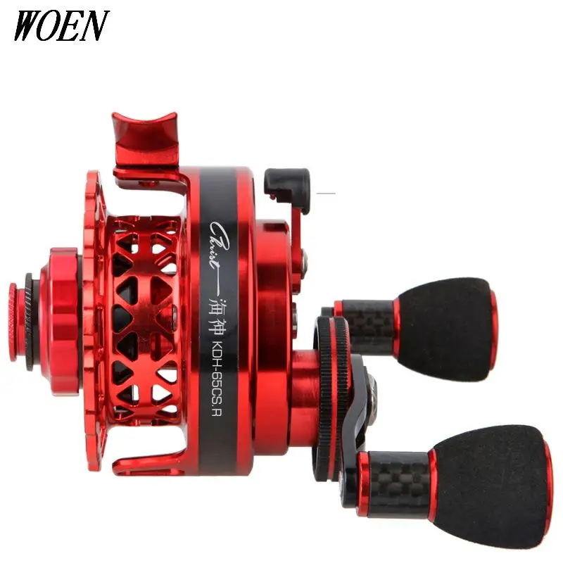 

WOEN Full Metal Micro lead Raft fishing reel KDC 65 Magnetic drop 3.6:1 Speed ratio PE2/150M