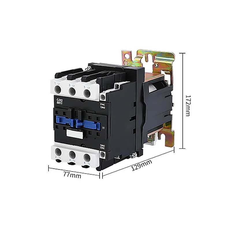 Imagem -04 - Contator Prata Ponto Cobre Puro Bobina 50a Dc12v Cjx25011z dc