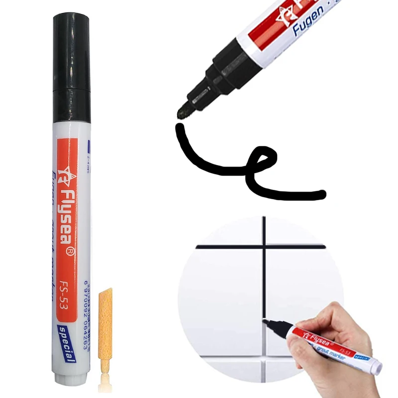 Stylo étanche pour réparation d\'écart de carrelage, recharge de carrelage blanc, stylo à coulis, agents de remplissage anti-moisissure, nettoyant