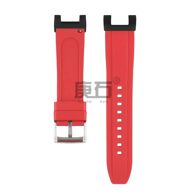 Fluorine Rubber Watch band Strap with Adapters Connector for  CASIO GW-9500 GW 9500