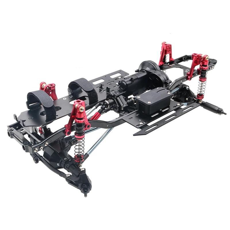 KYX Da Corsa 313 millimetri Interasse Metallo Telaio Kit Telaio per RC Crawler Auto Axial SCX10 II 90046