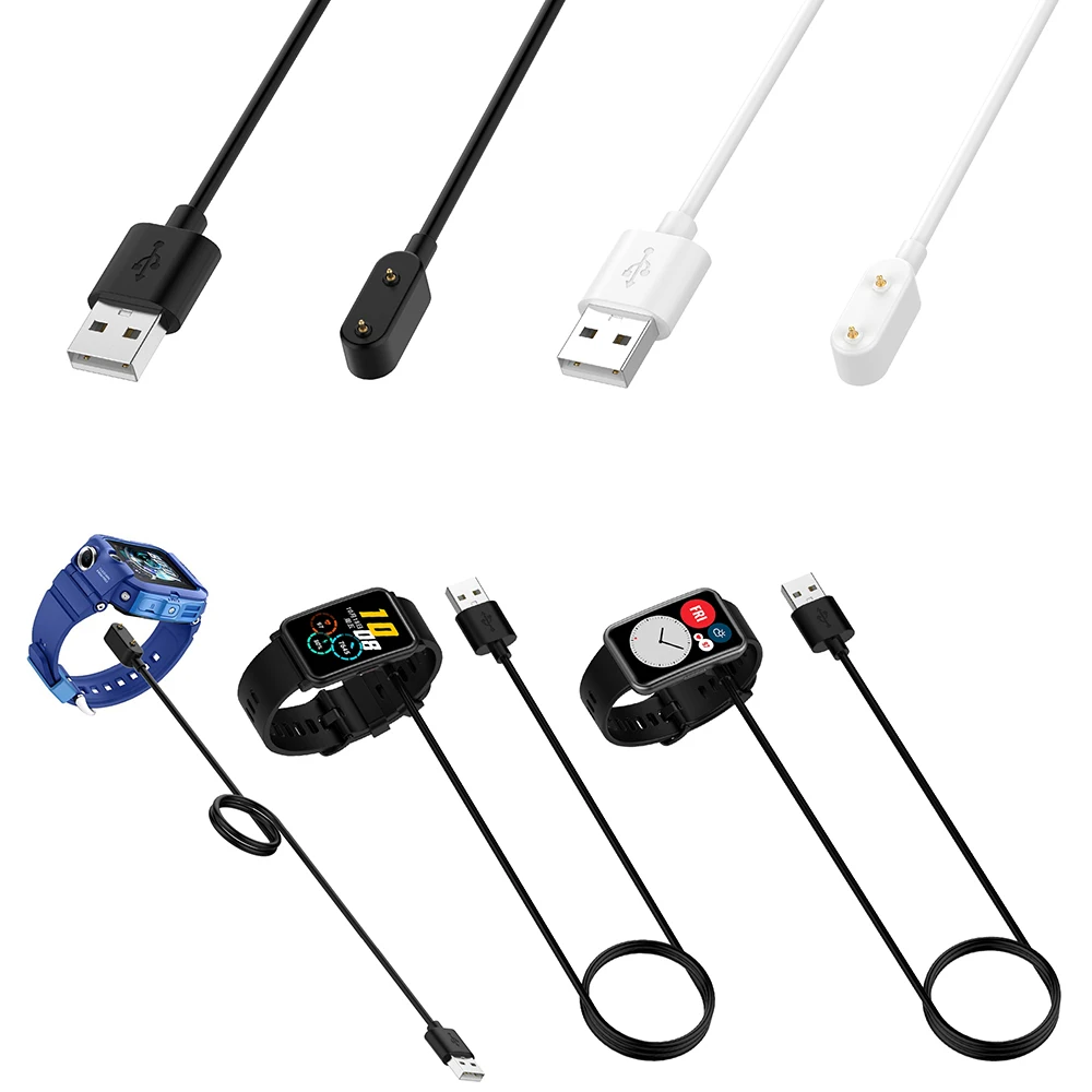 Cabo de carregamento USB para Huawei Assista, Carregador para Huawei Assista, 3, 2, Band 9, 8, 7, 6, Honor Band 9, 7, 6, 1m