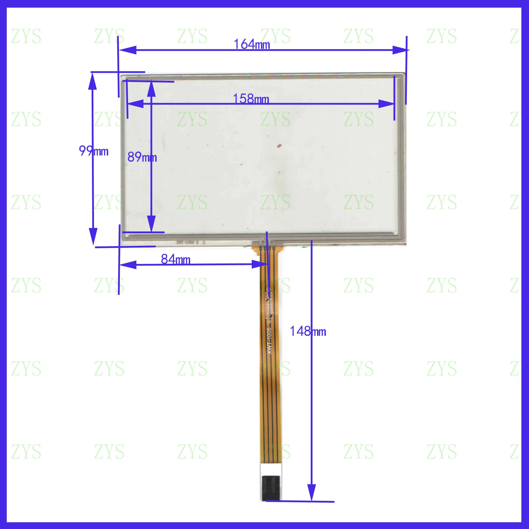 

ZhiYuSun XWT1005 164mm*99mm this is compatible NEW 7inch 4 line For CarDVD touch screen 164*99MM panel XWT 1005