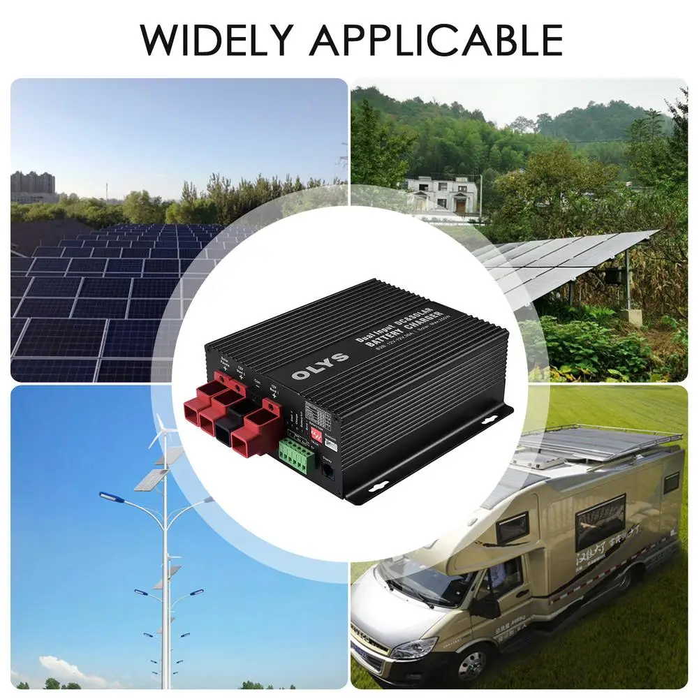 12V/30A DC To DC Charger Automatic Solar Battery Charger Bluetooth MPPT Solar Charger For RVs, Campers, Ships