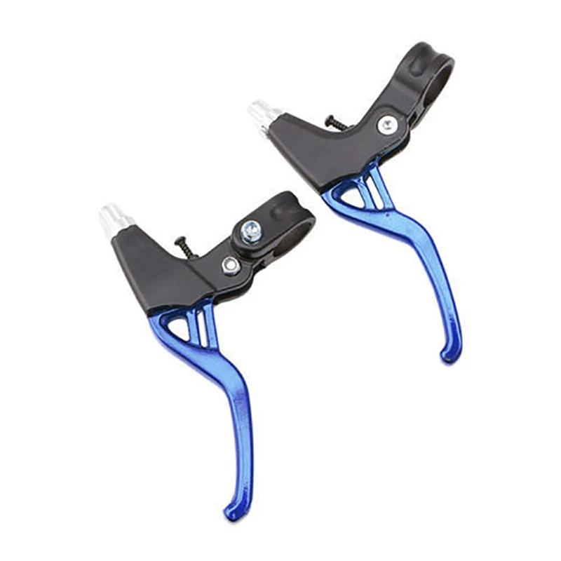 Free Shipping Bicycle BMX Brake Handle 2-finger Bike Bicycle Lightweight Aluminum MTB Mountain Bike Cycling Brake Levers 3Colour