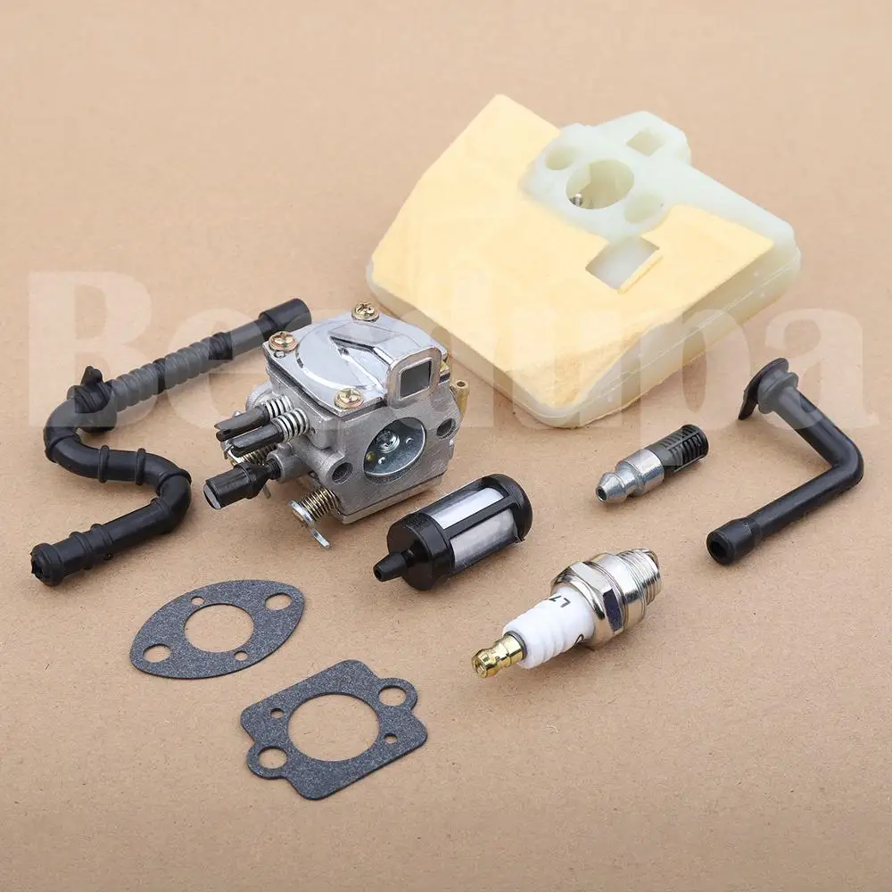 Carburetor Air Filter Spark Plug For Stihl MS340 MS360 034 036 Chainsaw Spare Tool Part 1125 120 0613 бензопила