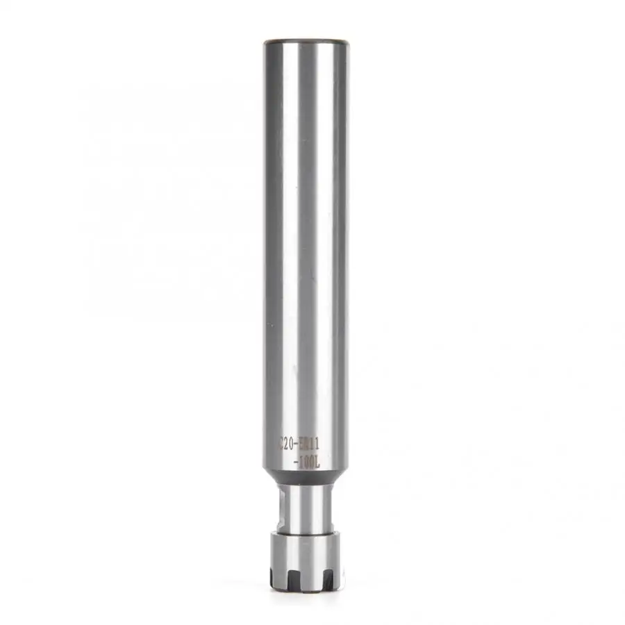 ER11M 100mm Length Handle Collet Chuck Holder Extension Rod 8/10/12/16/20mm Diameter Straight Shank Milling Cutter Tool Holder