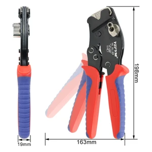 Virola-Fize-Werkzeug Ye 16-4H Tubularklemmen 0,08-16 mm ²/30-5AWG Mini-Geräte Einstellen Sie die Taste, um die elektrischen Klasser von YEFYM-Elektrik zu steuern 10 Hauptverkäufe Crypar 16mm Kissen - №9