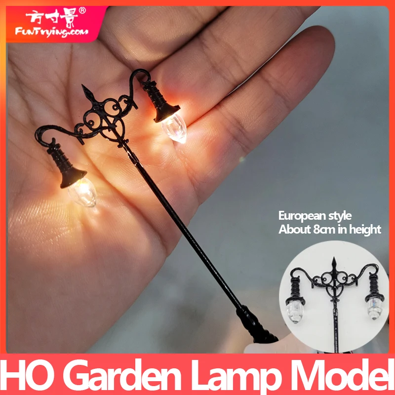 Ho Scale Model Lamp for Scale Park/garden Model Making Street Light 3v Lamppost Model Park Lamps Train Railway Layout Warm White